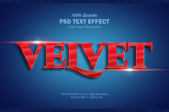 3D Velvet Red Color Text Effect: A Designer's Secret Weapon