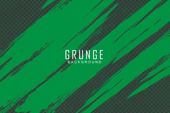 Abstract Green Color Grunge Background: Design Applications