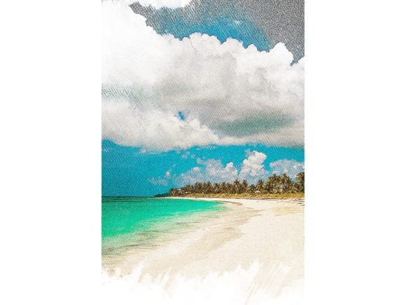 Bahamas Tropical Color Sketch: A Burst of Island Energy