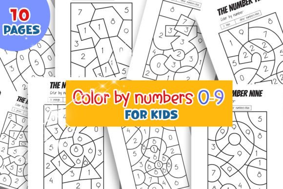 Color by Numbers Learning Numbers 0-9: A Playful Educational Asset