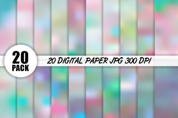 Color Unicorn Digital Paper Pack: Vibrant Design Assets