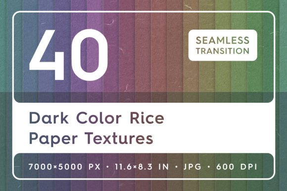 Elevate Your Work with Dark Color Rice Paper Textures