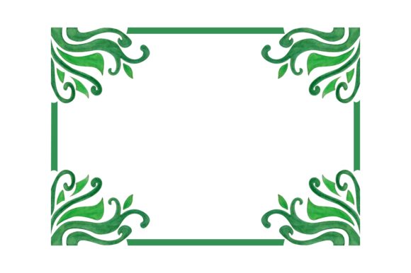 Flora Ornament Border with Pencil Color: A Creative Asset