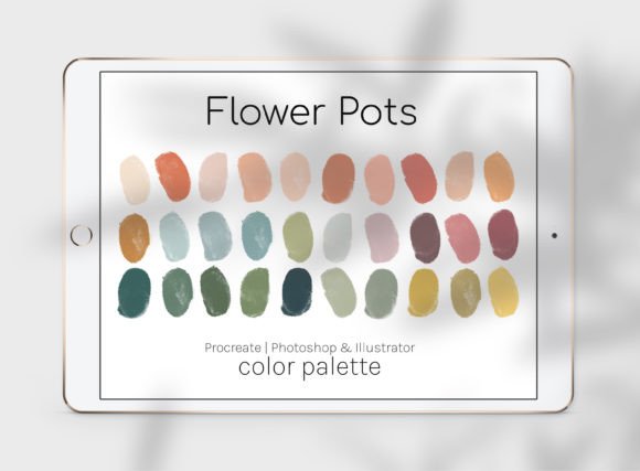 Flower Pots Color Palette: 30 Earthy Tones for Your Next Design
