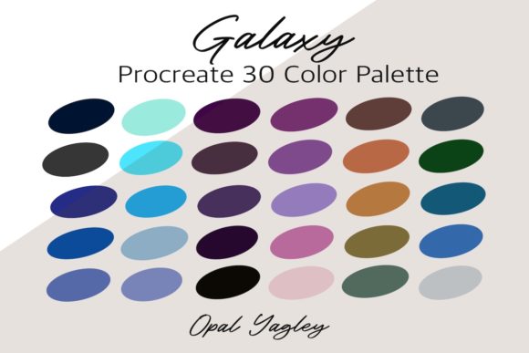 Galaxy Procreate Color Palette: Capture the Cosmos on Your iPad