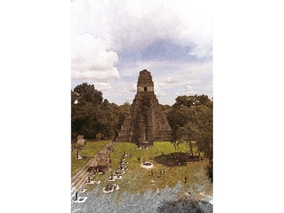 Guatemala Tropical Color Sketch: Vibrant Design for Your Creative Projects