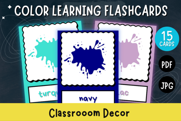 Printable Color Learning Flashcards: A Creative Asset