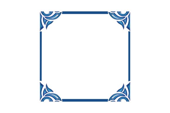 Simple Ornament Border in Pencil Color: A Creative Design Asset