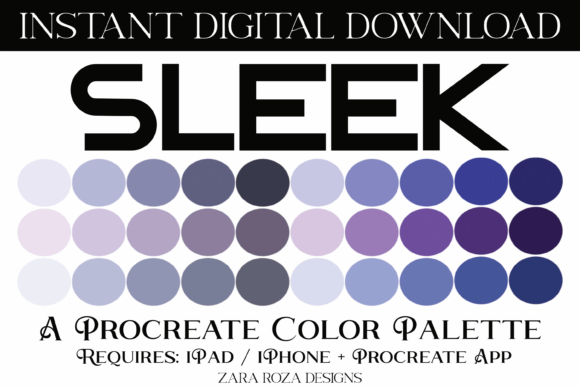 Sleek Procreate Color Palette: A Designer’s Guide to Soft Pastels and Bright Purples