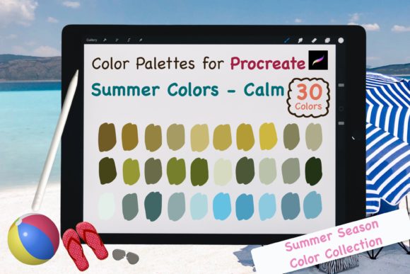Summer Calm: The Ultimate Procreate Color Palette for Tranquil Art