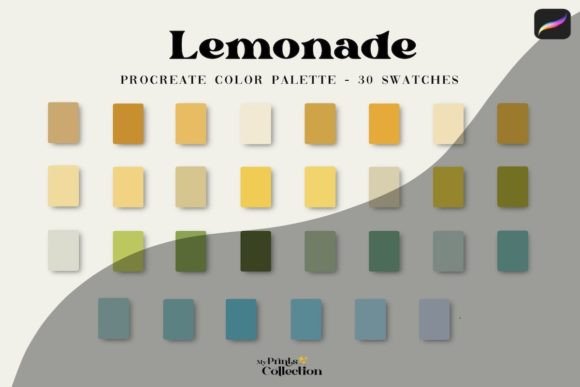 The Lemonade Procreate Color Palette: A 30-Swatch Toolkit for Vibrant Digital Art