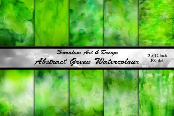 The Natural Allure of Abstract Green Watercolour Backgrounds