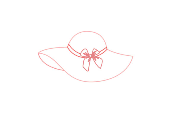 The Playful Charm of the Valentine Floppy Hat Color Line Icon