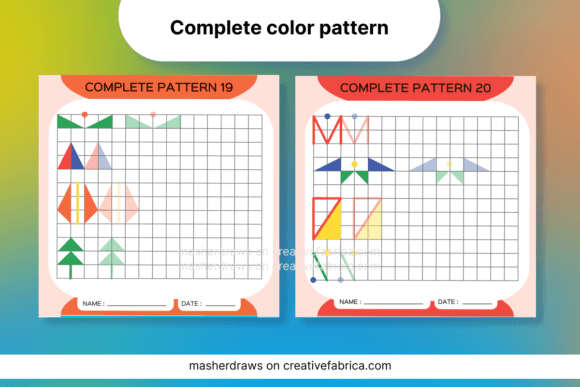 Trace and Color Pattern 19-20: A Hands-On Design Asset
