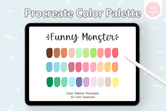 Unleash Creativity with the Funny Monster Procreate Color Palette