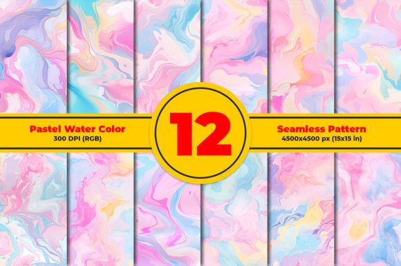 Unlocking Creative Potential with Pastel Water Color Seamless Pattern