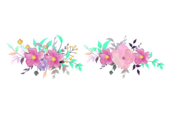 Water Color Floral Design Set: Creative Assets for Designers