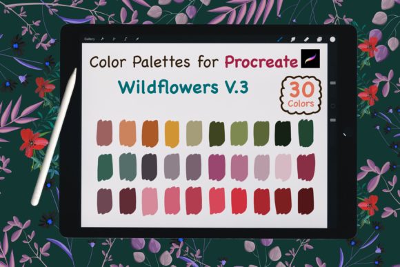 Wildflowers V.3: Fresh Color Palettes for Procreate